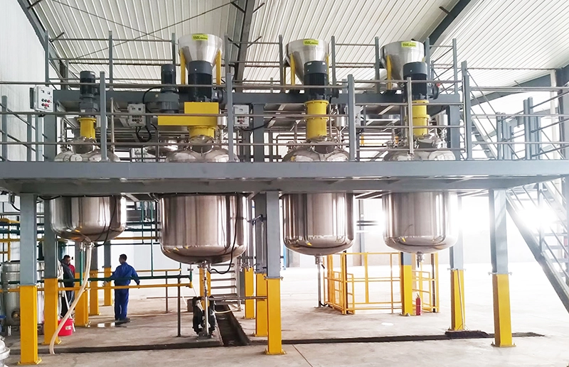 Linea di produzione completa di vernici industriali a base acqua