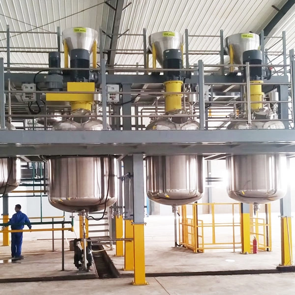 Linea di produzione completa di vernici industriali a base acqua